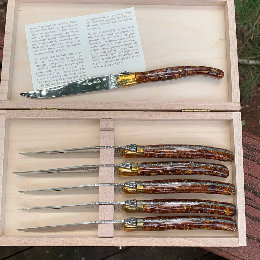 Laguiole Knives, Set of 6, New
